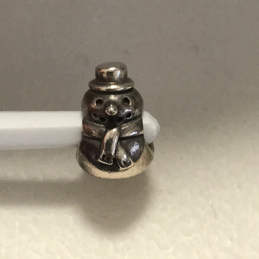 Snowman pandora bead